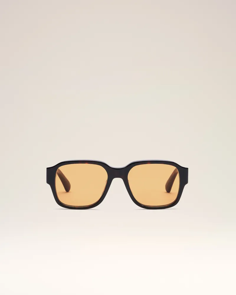 AMI Paris Braune Sonnenbrille 75006 Mehrfarbig Unisex Dunkle