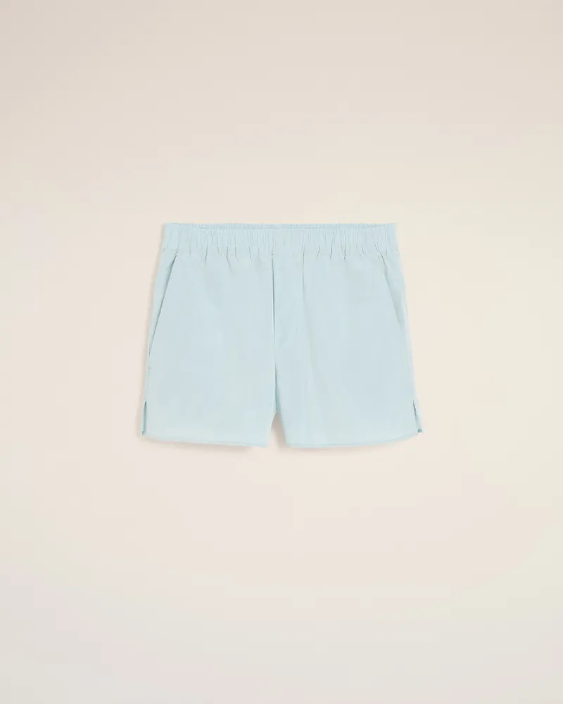 AMI Paris Blaue Shorts aus Taft Blau Unisex Sky