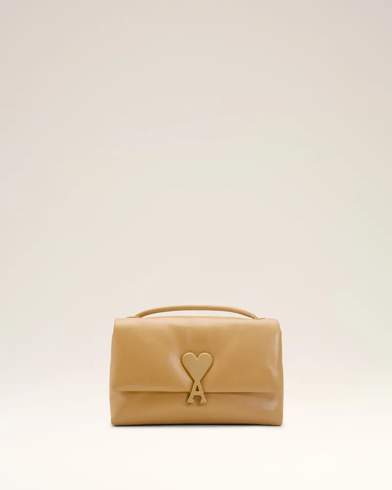 AMI Paris Gelbe Rindsleder-Tasche Voulez-Vous Gelb Unisex Honig