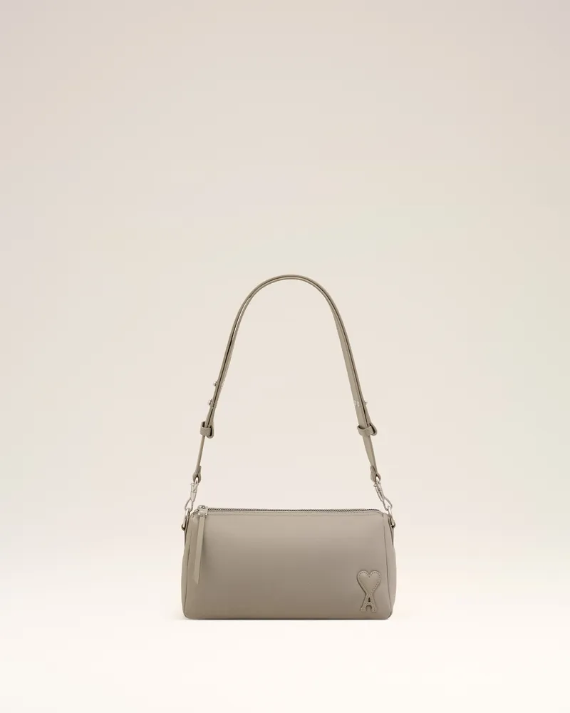 AMI Paris Graue Marcel Tasche aus Nylon Grau Unisex Grau