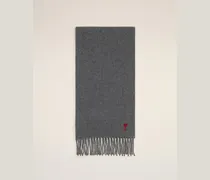 Ami de Coeur Schal aus grauer Wolle Grau - Größe Unisex