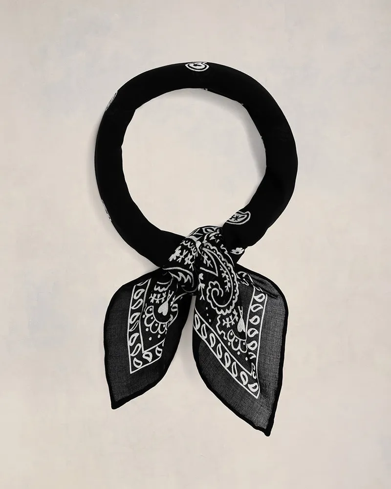 AMI Paris Ami de Coeur Halstuch Schwarz Unisex Schwarz