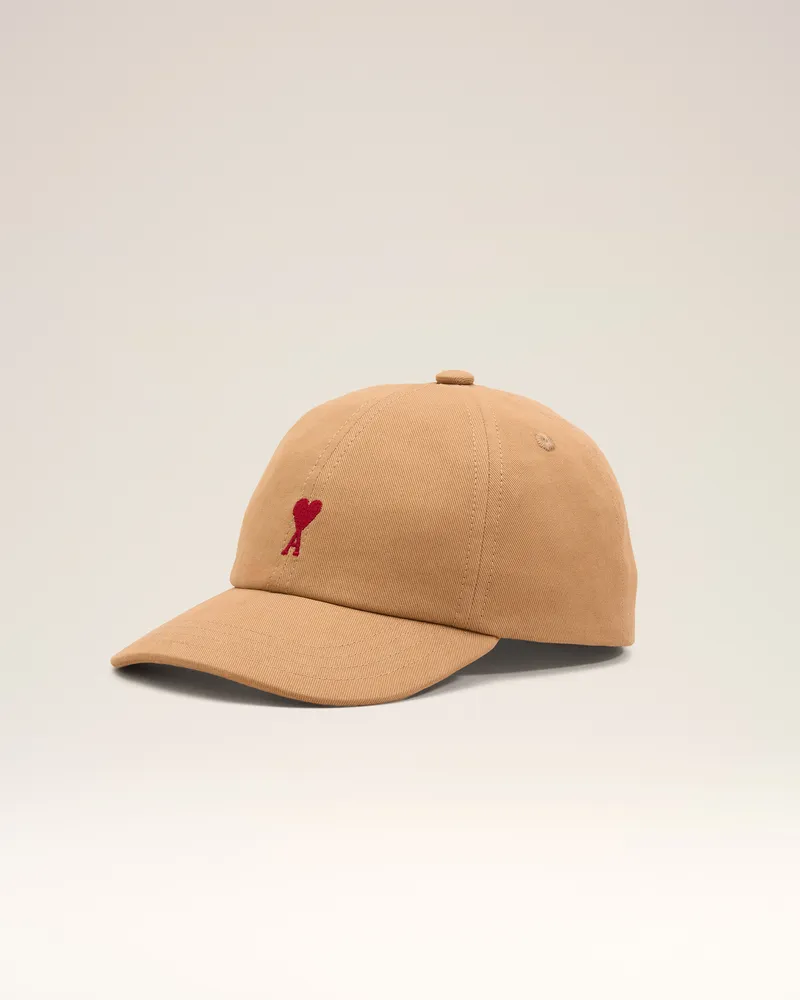 AMI Paris Kinder - Ami de Coeur Cap aus brauner Baumwolle Braun - Größe: U Jahre Camel