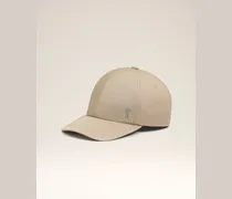 Beigefarbene Ami De Coeur Nylon-Kappe mit Nieten Beige Unisex