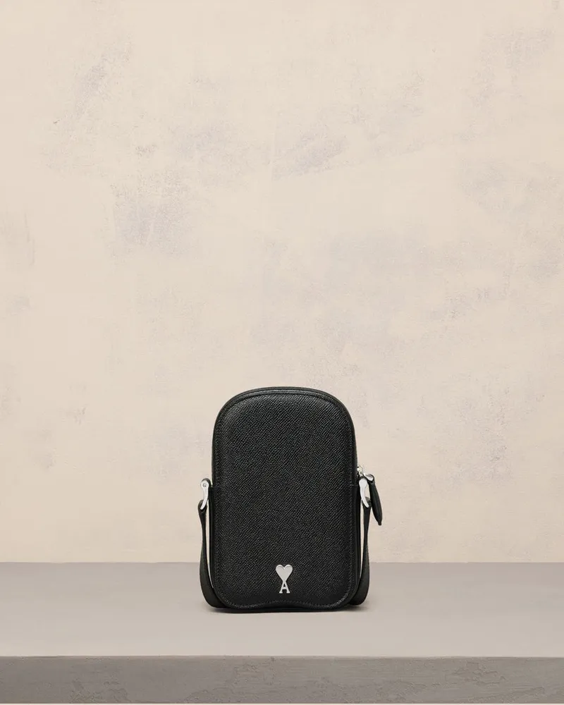 AMI Paris Vertikale Paris Paris Kameratasche Schwarz - Größe Unisex Schwarz