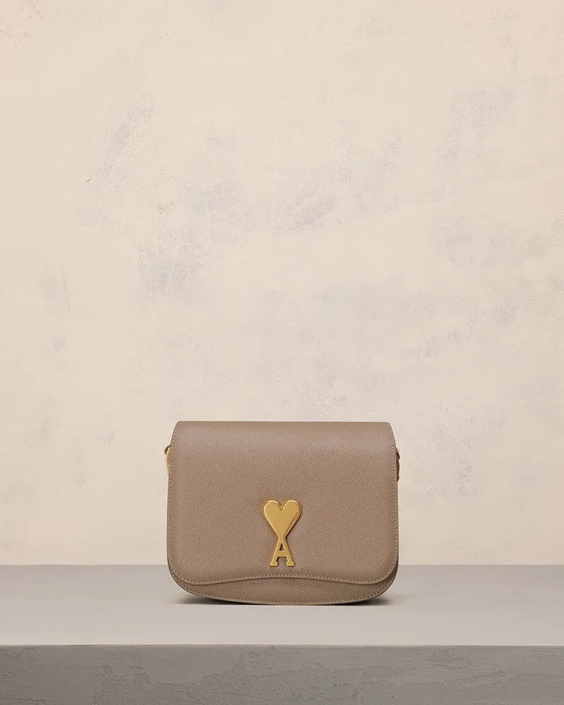 AMI Paris Kleine Paris Paris Tasche Beige Helltaupe