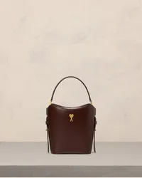 AMI Paris Mini Paris Paris Bucket Bag Braun Schokolade