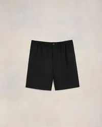 AMI Paris Shorts mit elastischem Taillenbund Schwarz Schwarz