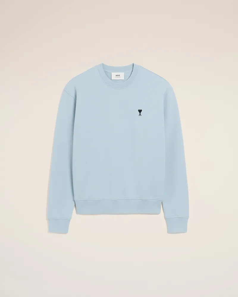 AMI Paris Ami De Coeur Sweatshirt aus blauer Baumwolle Blau für Herren Sky