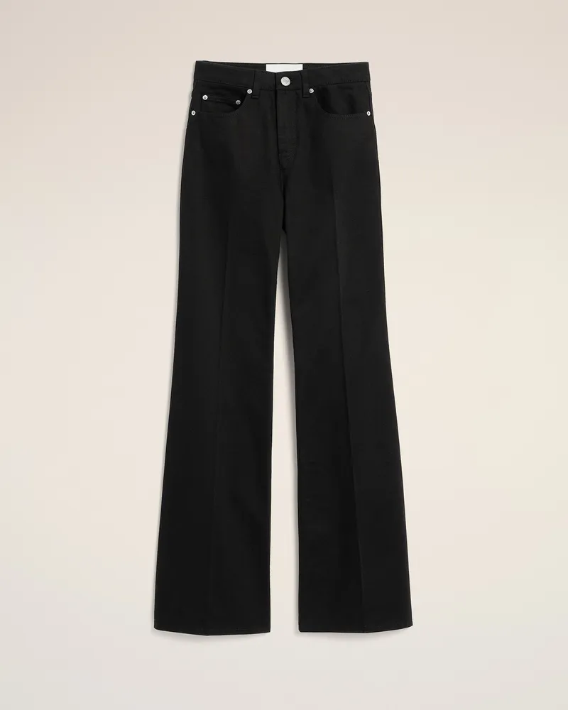 AMI Paris Schwarze Flare-Jeans aus Baumwolle Schwarz - Größe für Damen Schwarz