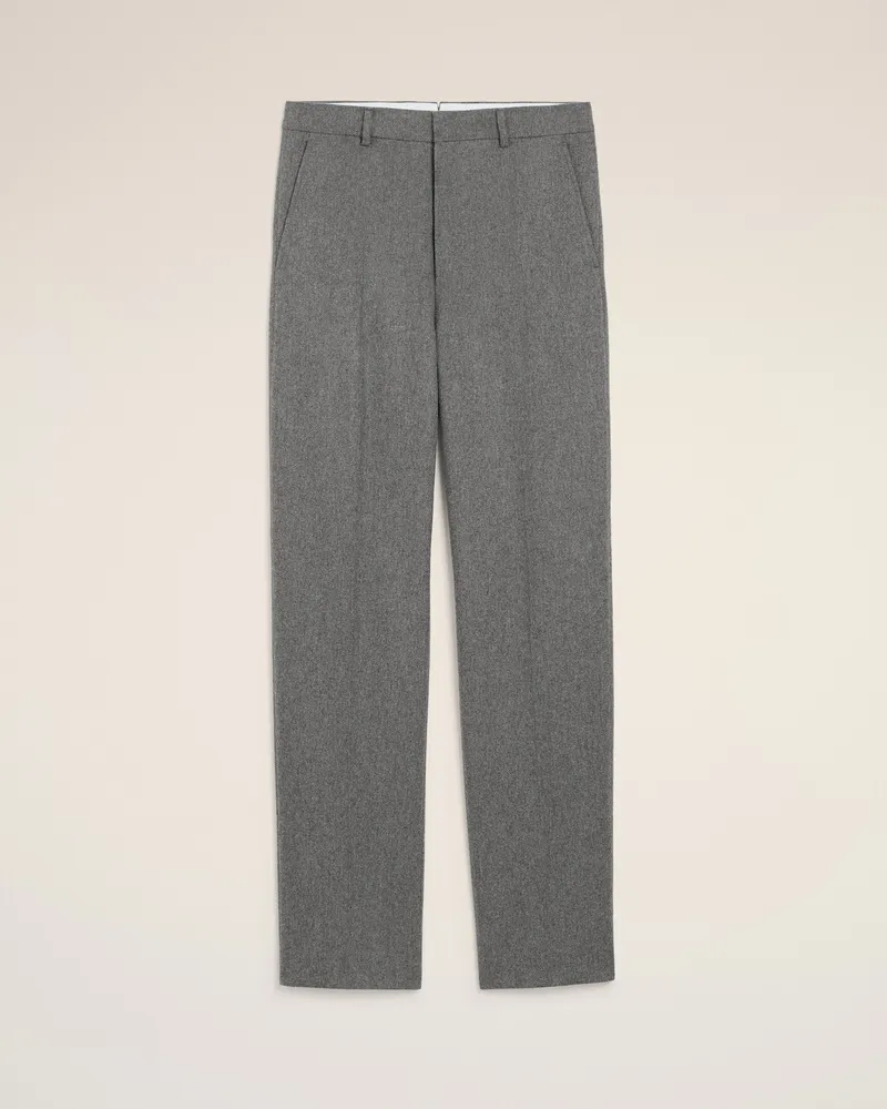 AMI Paris Weite Hose aus grauer Wolle Grau für Herren Grau
