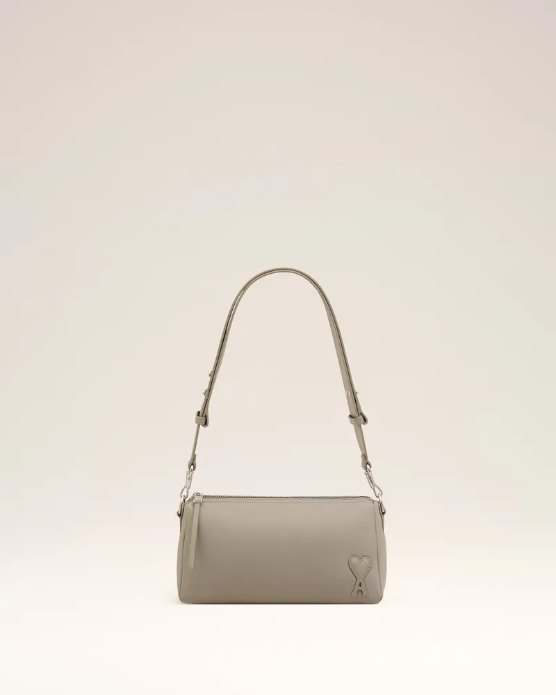 AMI Paris Graue Marcel Tasche aus Nylon Grau Unisex Taupe-grau