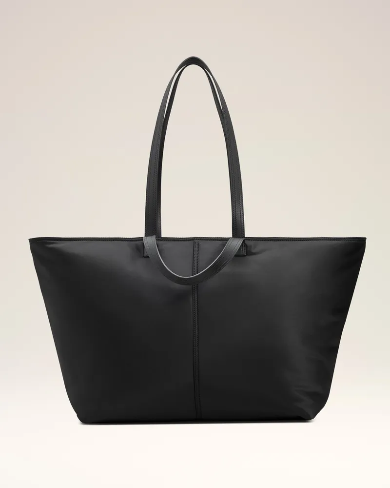 AMI Paris Marcel Einkaufstasche aus schwarzem Nyloncanvas Schwarz Unisex Schwarz
