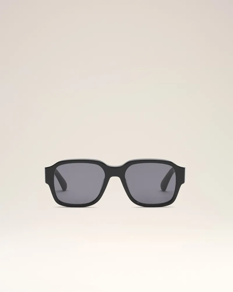 AMI Paris Schwarze Sonnenbrille 75006 Schwarz Unisex Schwarz