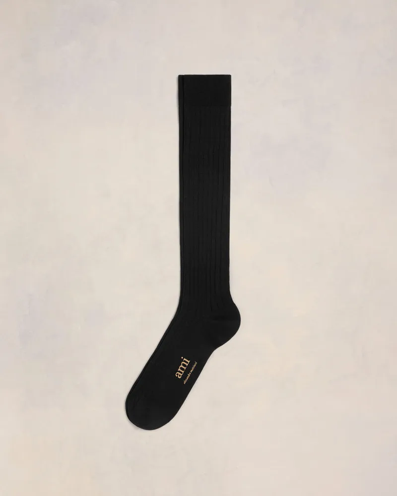 AMI Paris Dünne Ami de Coeur Strümpfe Schwarz - Größe Unisex Schwarz