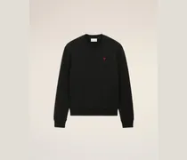 Ami de Coeur Sweatshirt aus schwarzer Bio-Baumwolle Schwarz Unisex