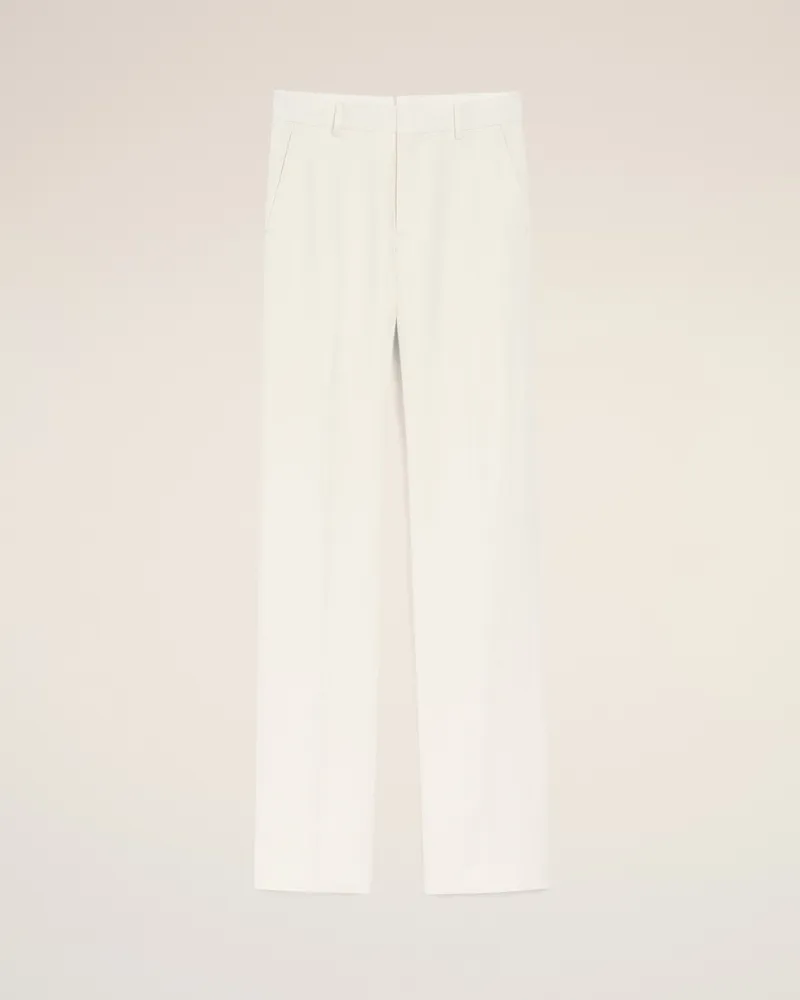 AMI Paris Weiße gerade Hose aus Leinenmischgewebe Weiß für Herren Weiss