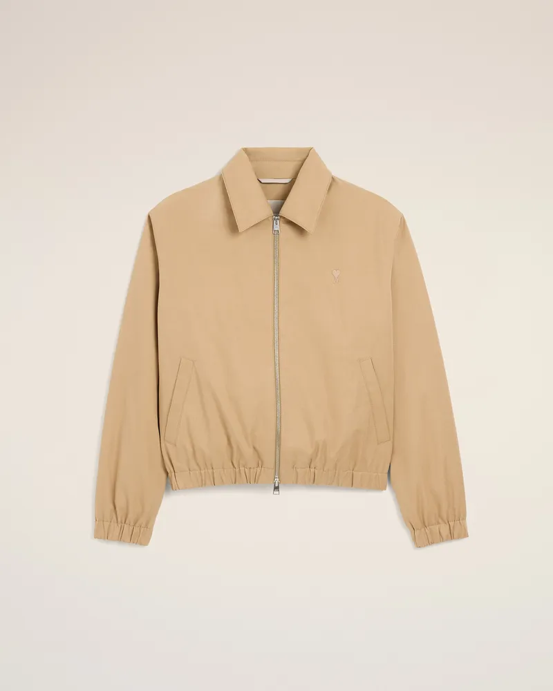 AMI Paris Ami de Coeur Gepolsterte Jacke aus beiger Baumwolle Beige - Größe für Herren Beige