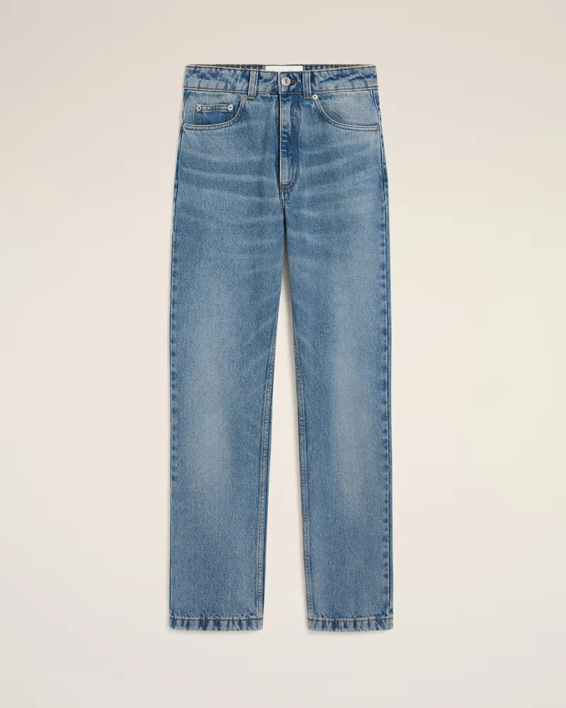 AMI Paris Classic-Fit-Jeans aus blauer Baumwolle Blau für Damen Blau