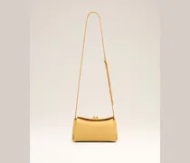 Mini Carrousel Tasche aus gelbem Kalbsleder Gelb - Größe Unisex