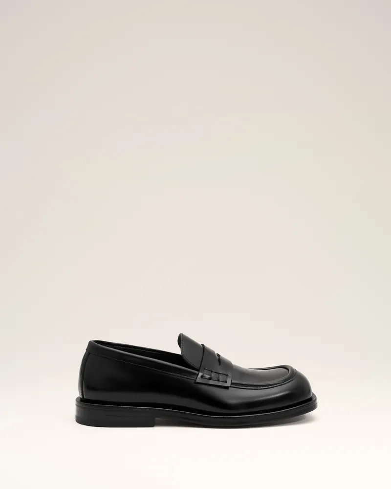 AMI Paris Loafer aus schwarzem Kalbsleder Schwarz Unisex Schwarz