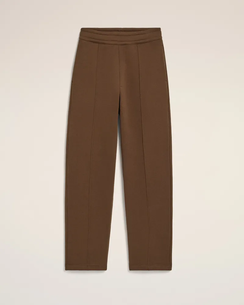 AMI Paris Ami de Coeur Jogginghose aus brauner Baumwolle mit Prägung Braun - Größe Unisex Schokoladenbraun