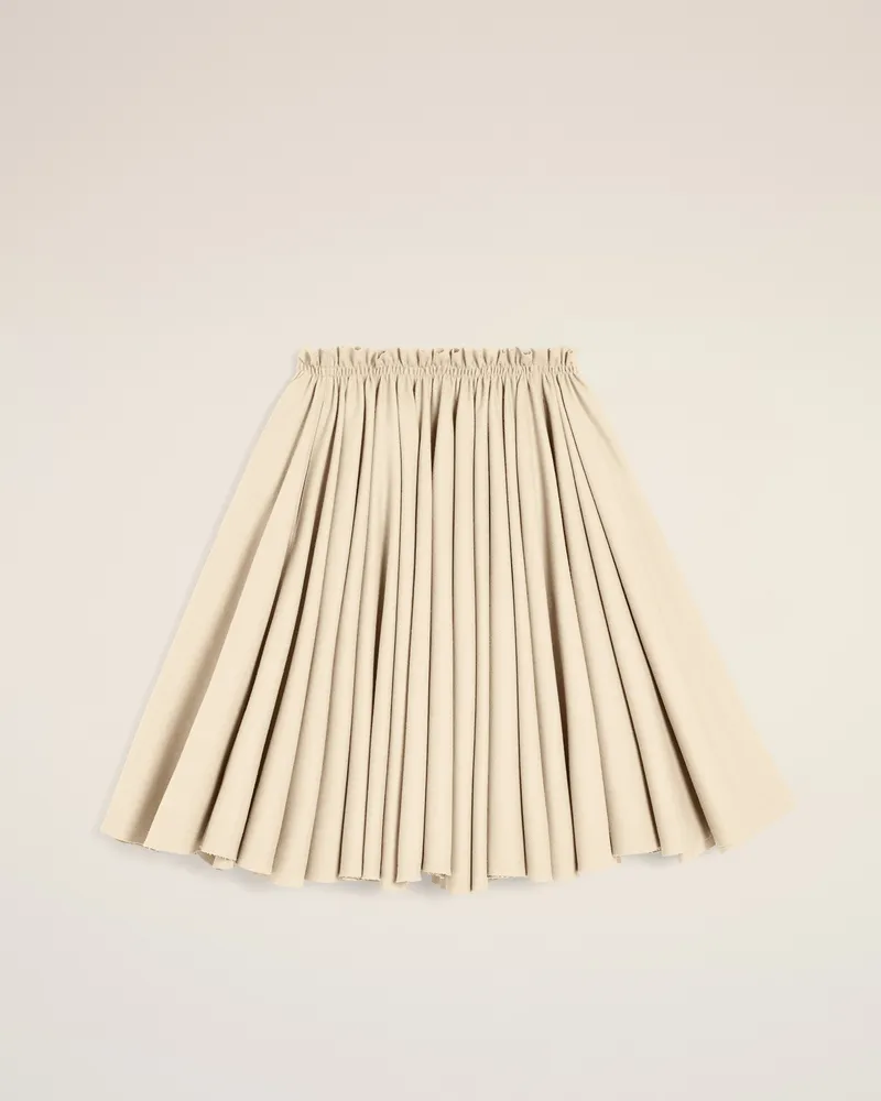 AMI Paris Midi-Corolla-Rock aus weißer Wolle Weiß für Damen Ivory