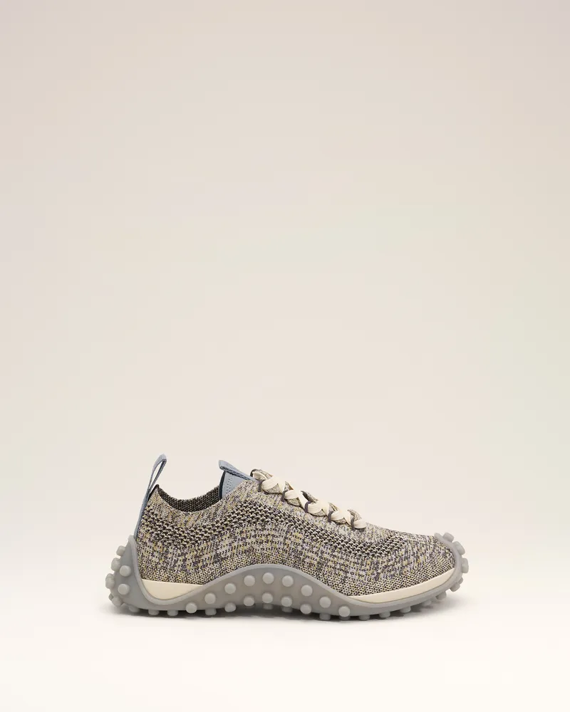 AMI Paris Mirage Sneakers aus grauem Strick Mehrfarbig - Größe Unisex Aschgrau