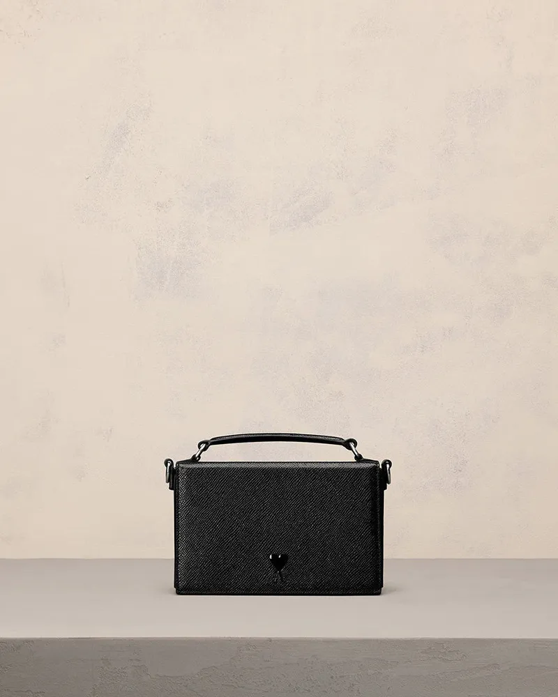 AMI Paris Große Ami de Coeur Lunchbox-Tasche Schwarz - Größe Unisex Schwarz