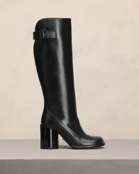 AMI Paris Anatomische Stiefel mit Schnallen Schwarz Schwarz