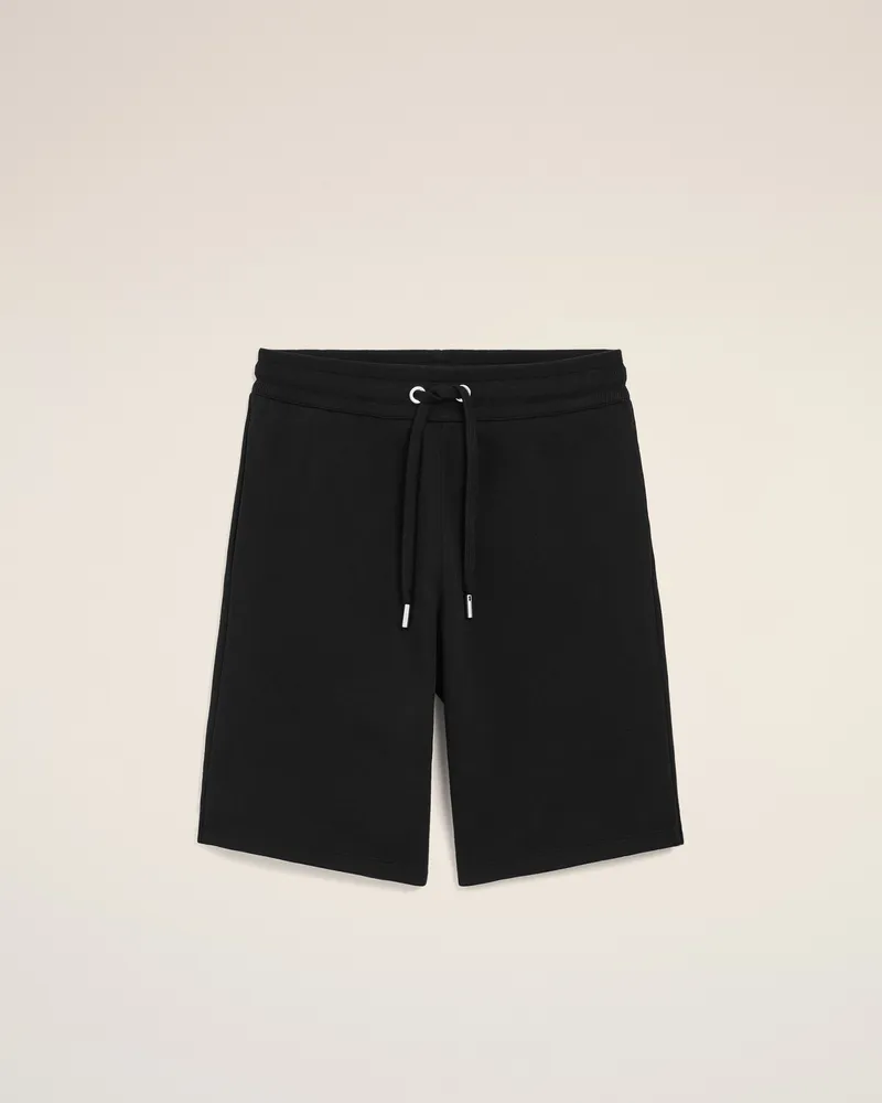 AMI Paris Schwarze Ami De Coeur Baumwoll-Shorts Schwarz - Größe für Herren Schwarz