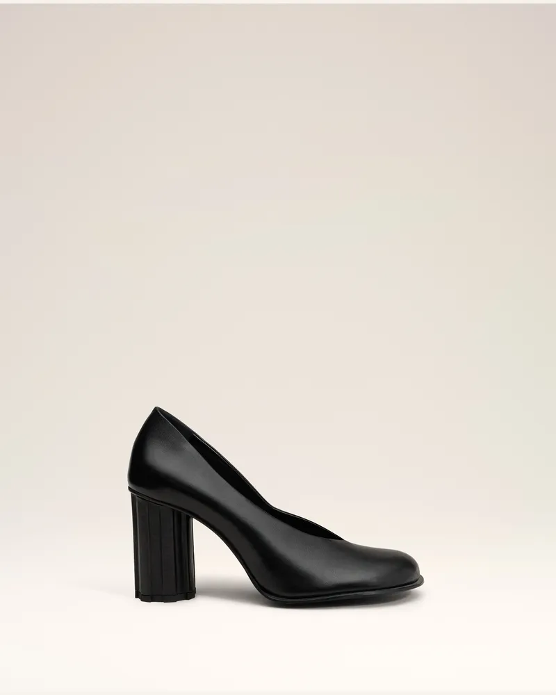 AMI Paris Anatomisch geformte Piano Pumps aus schwarzem Leder Schwarz für Damen Schwarz