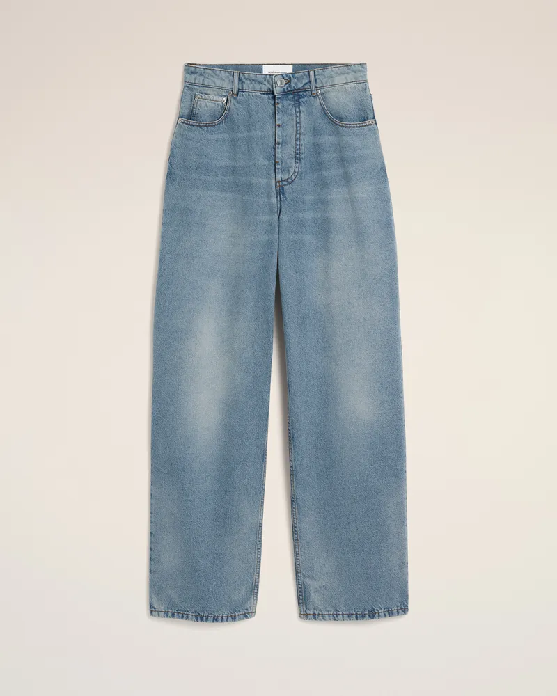 AMI Paris Baggy-Jeans aus blauer Baumwolle Blau für Herren Blau
