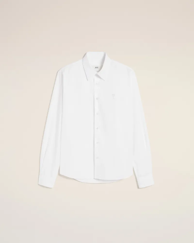 AMI Paris Klassisches Ami de Coeur Hemd Weiß für Herren Weiss