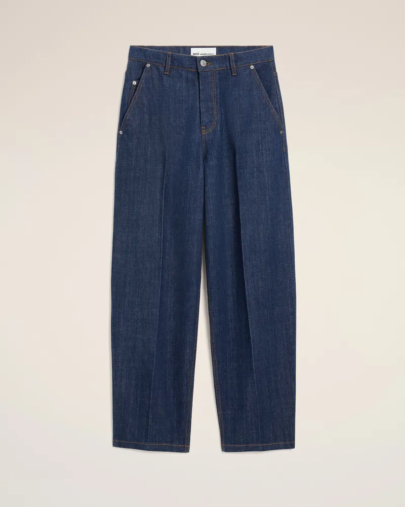 AMI Paris Balloon Fit Jeans aus blauer Baumwolle Blau für Herren Indigo