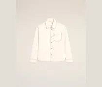 Ami de Coeur Overshirt aus weißer Baumwolle Weiß für Herren