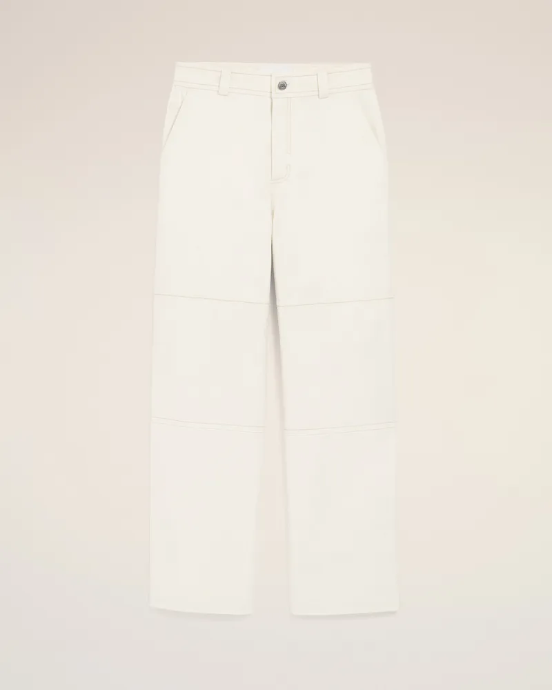 AMI Paris Worker-Hose aus weißer Baumwolle Weiß für Herren Weiss