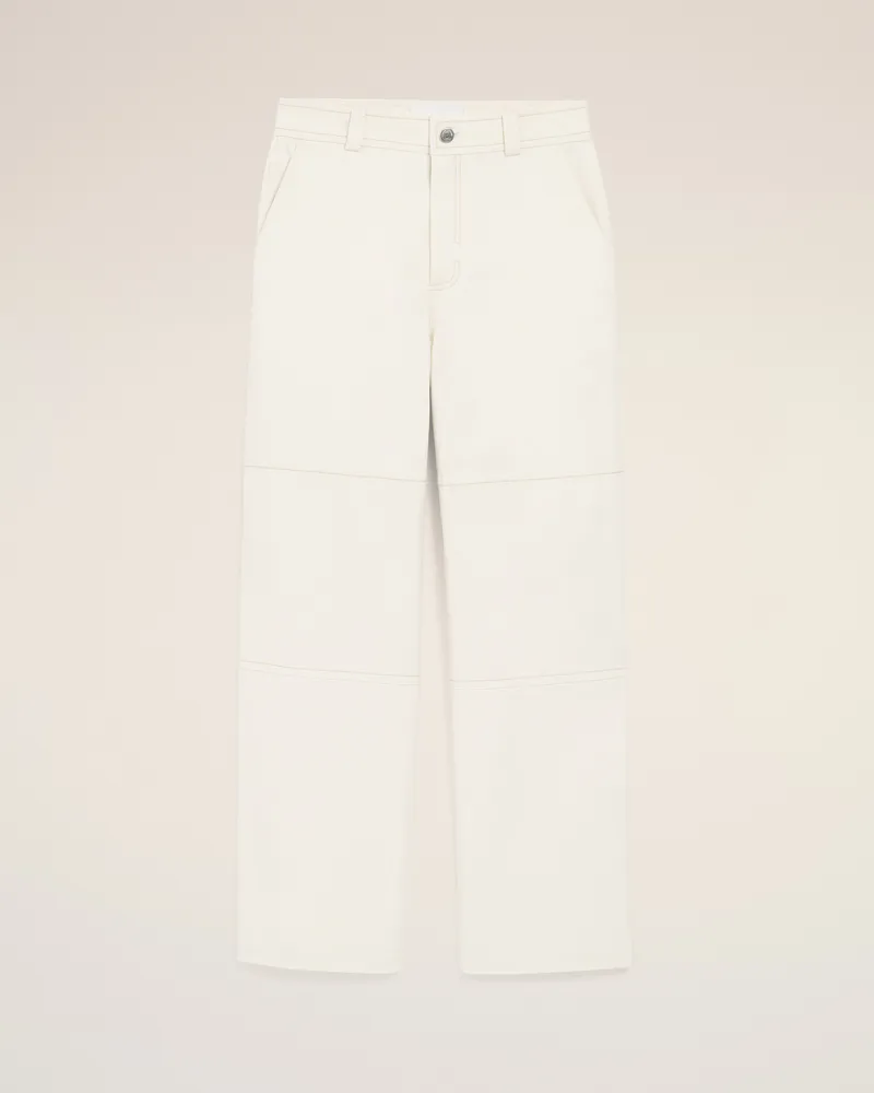AMI Paris Worker-Hose aus weißer Baumwolle Weiß für Herren Weiss