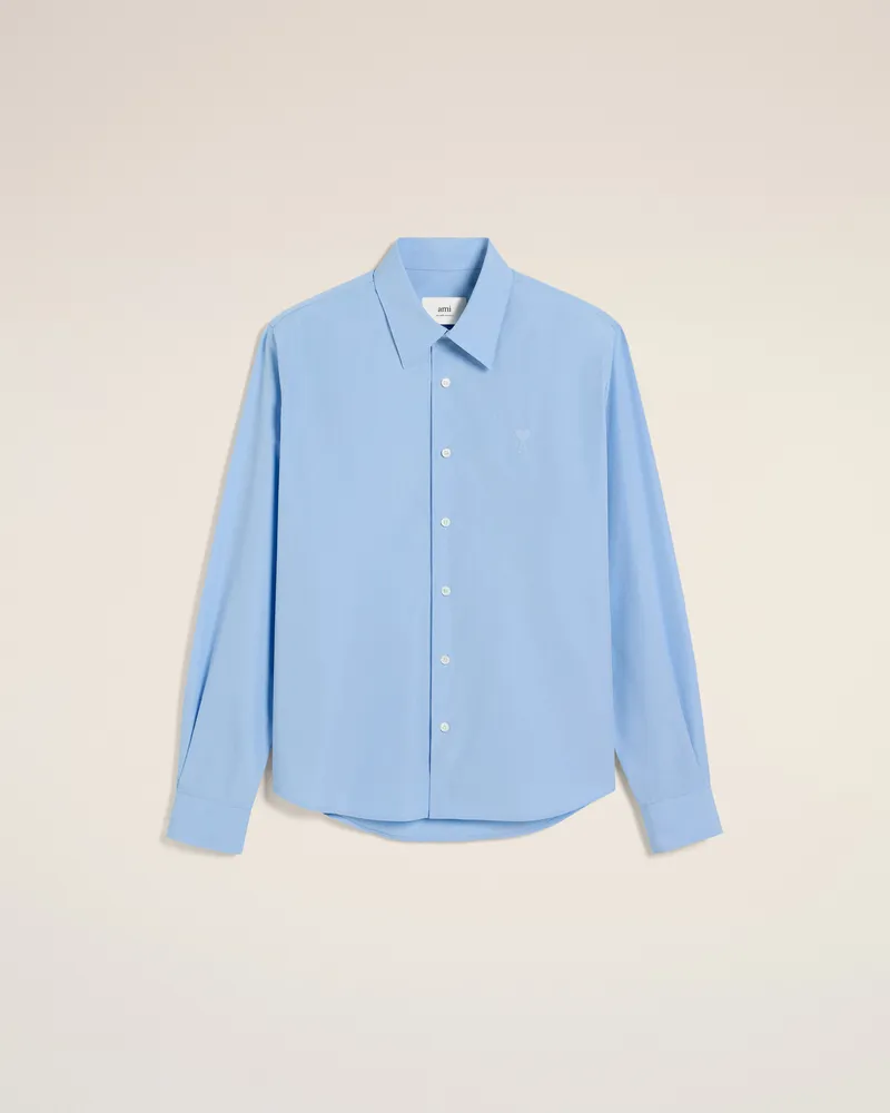 AMI Paris Klassisches Ami de Coeur Hemd Weiß für Herren Cashmere