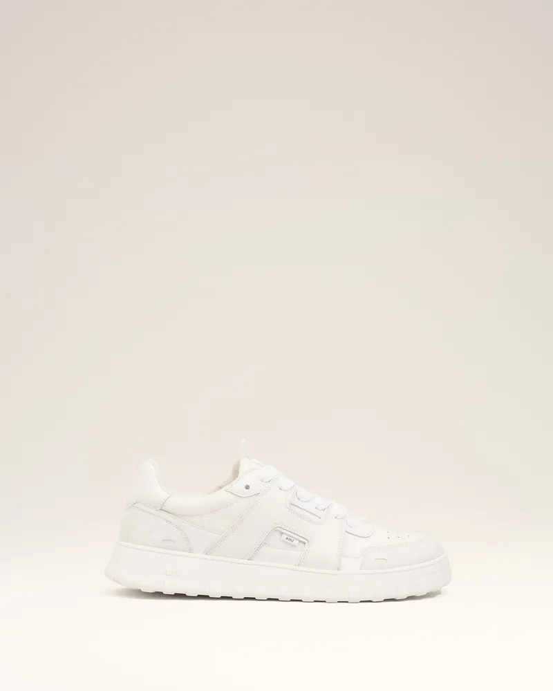 AMI Paris Sneaker aus weißem Rindsleder Weiß Unisex Weiss