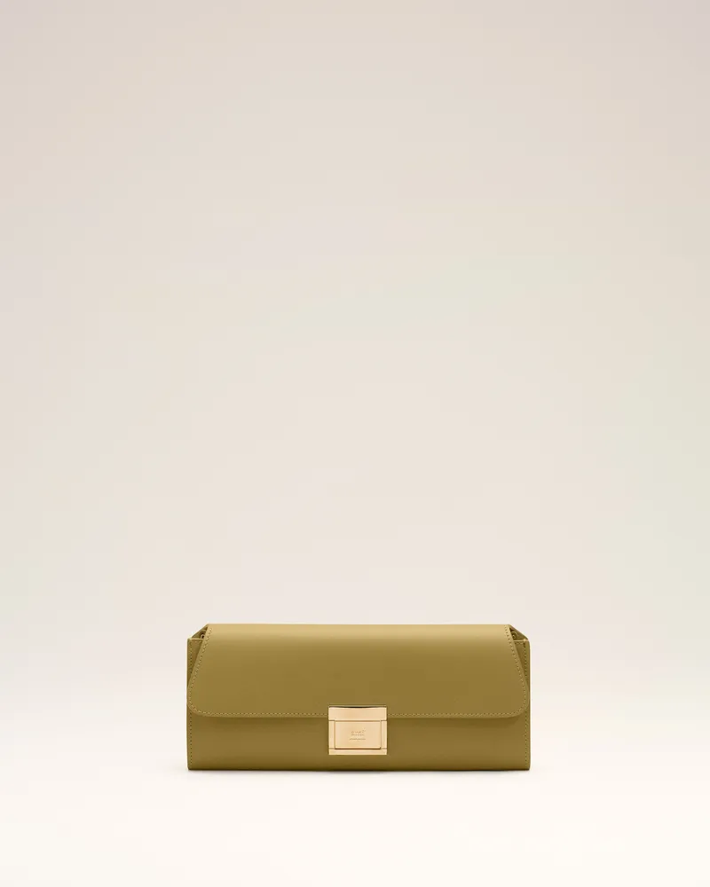 AMI Paris Mimi Tasche aus grünem Rindsleder Grün Unisex Matcha