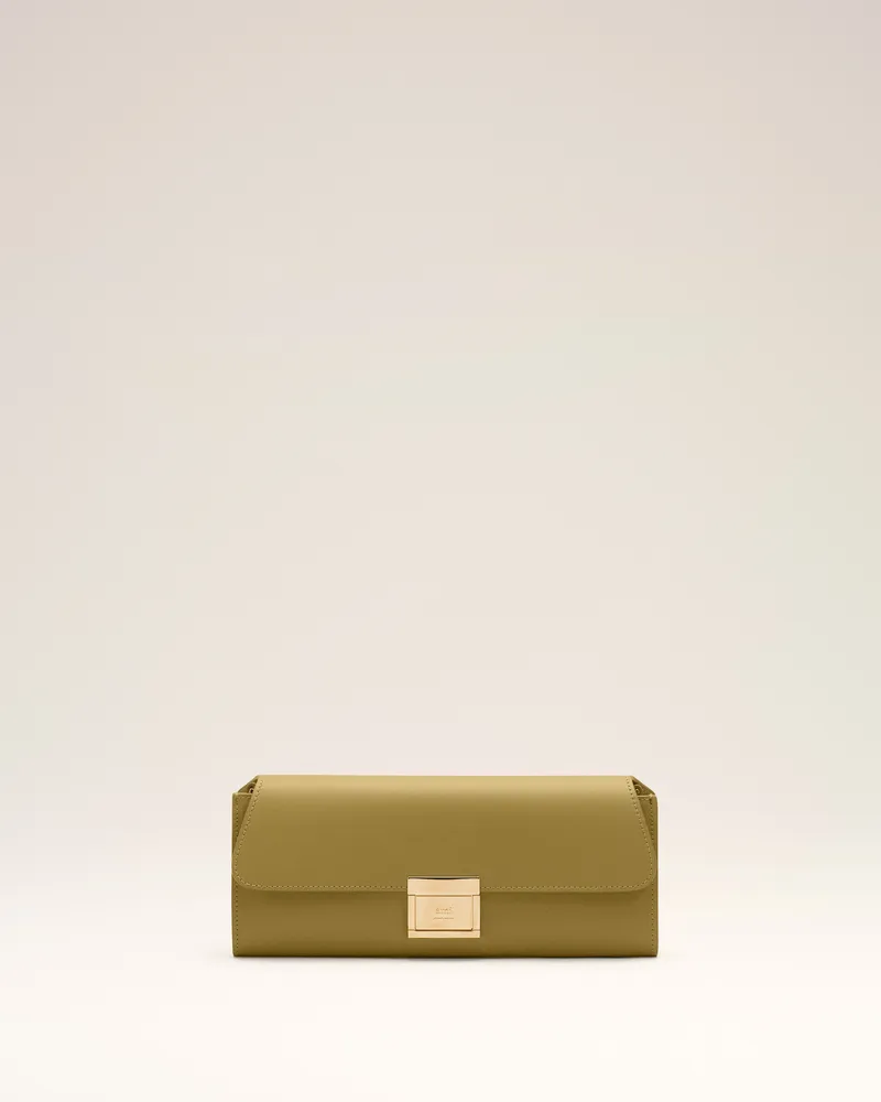 AMI Paris Mimi Tasche aus grünem Rindsleder Grün Unisex Matcha