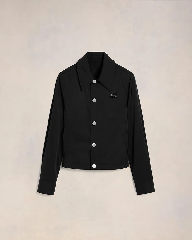AMI Paris Ami Alexandre Mattiussi Jacke mit Knöpfen Schwarz Unisex Schwarz