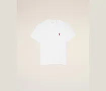 Ami de Coeur T-Shirt aus weißer Bio-Baumwolle Weiß Unisex