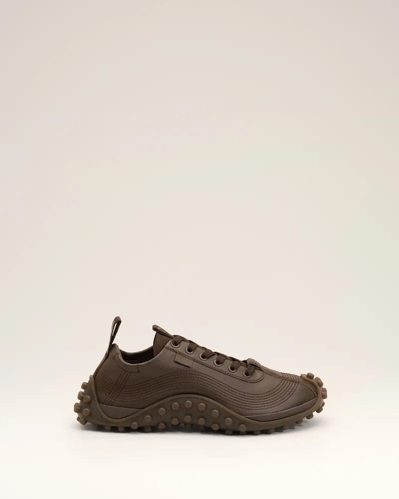 AMI Paris Mirage Sneakers aus braunem Kalbsleder Braun - Größe Unisex Schokoladenbraun