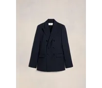 Zweireihiger Blazer Blau