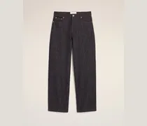Baggy-Jeans aus blauer Baumwolle Blau - Größe Kurze Beinlänge