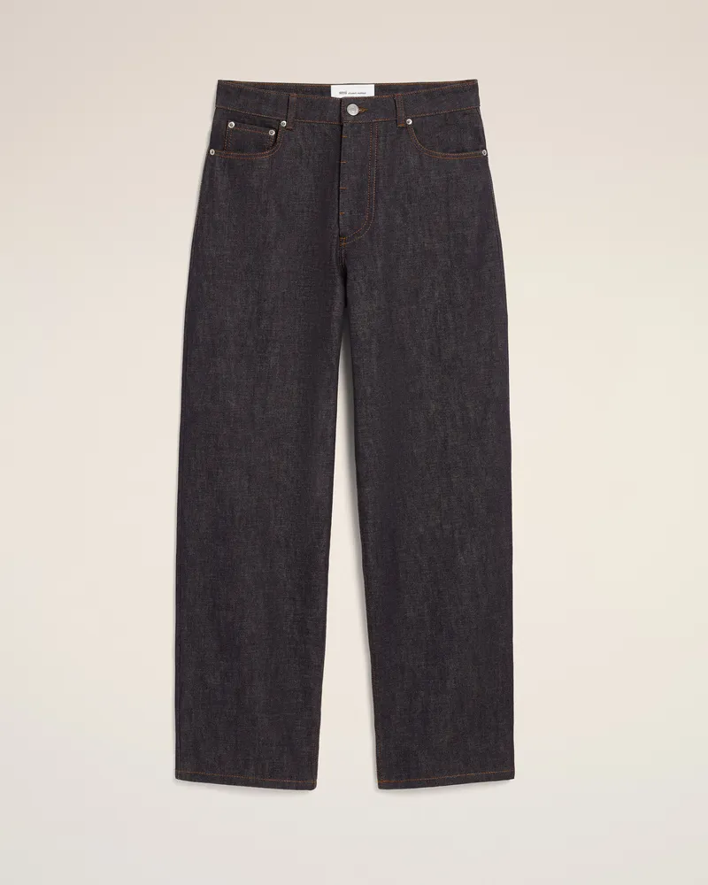 AMI Paris Baggy-Jeans aus blauer Baumwolle Blau für Herren Indigo