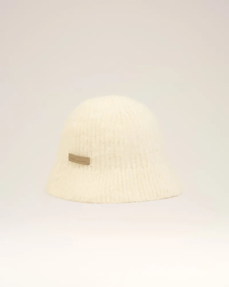 AMI Paris Ami Fischerhut aus Mohairwolle in Weiß Weiß Unisex Ivory