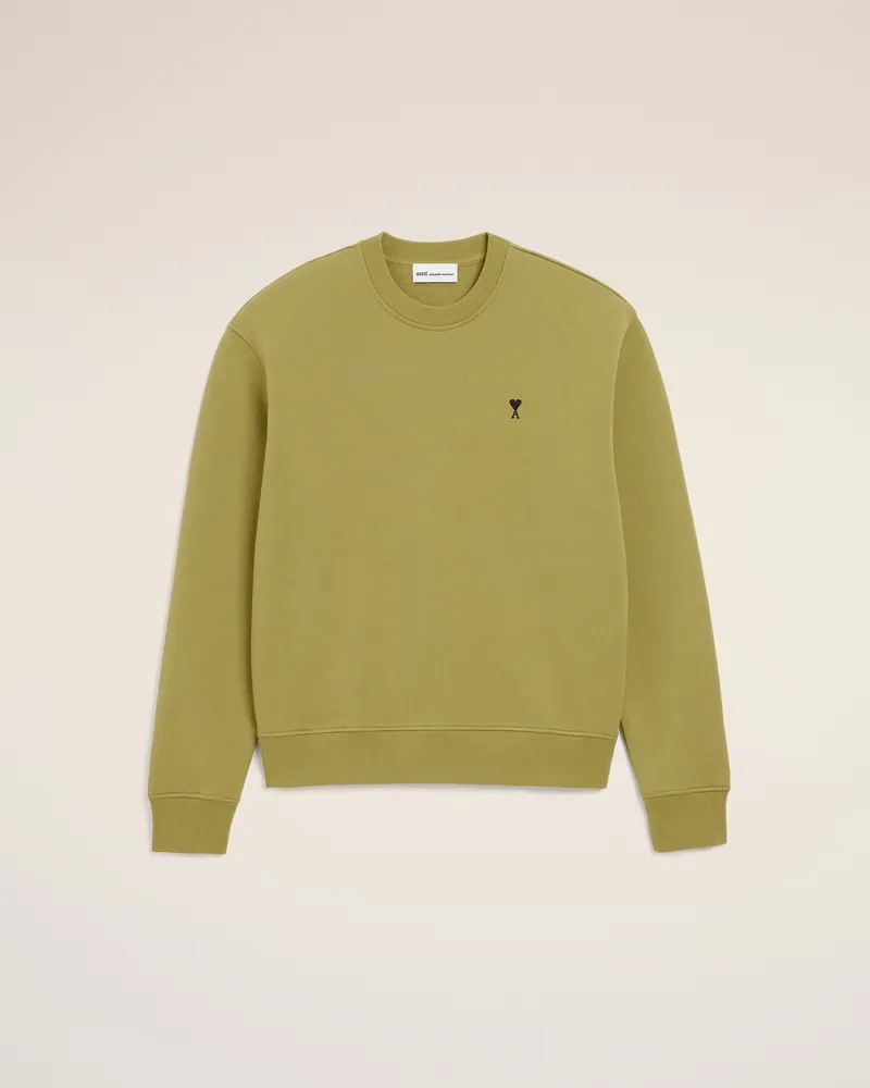 AMI Paris Ami De Coeur Sweatshirt aus grüner Baumwolle Grün für Herren Matcha